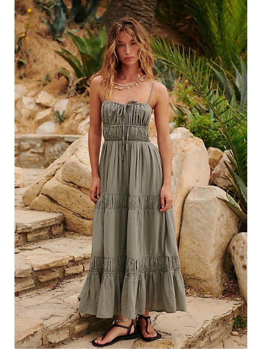 Free People Taking Sides Maxi Dress